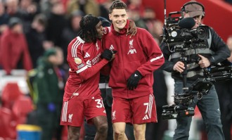 比赛日：40岁C罗年度进球破40 维尔茨23场终斩利物浦首球